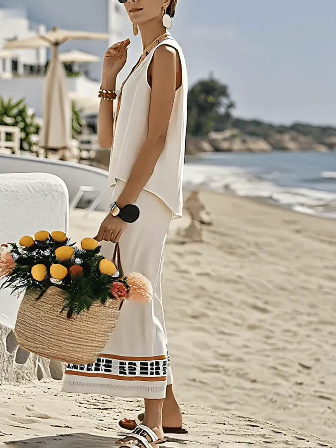 Women'S Loose Striped Pants Suit