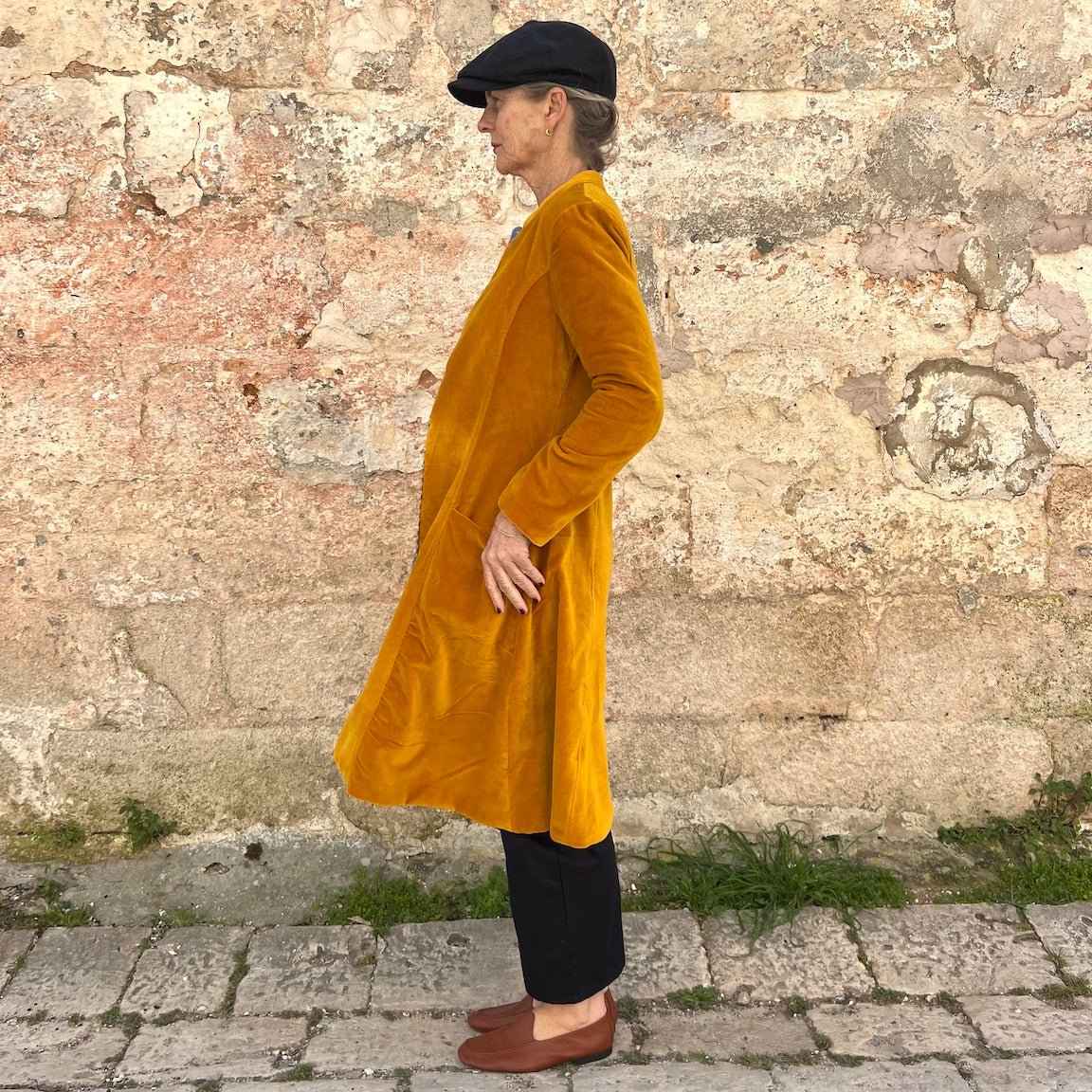 The Tulsi Velvet Riding Coat