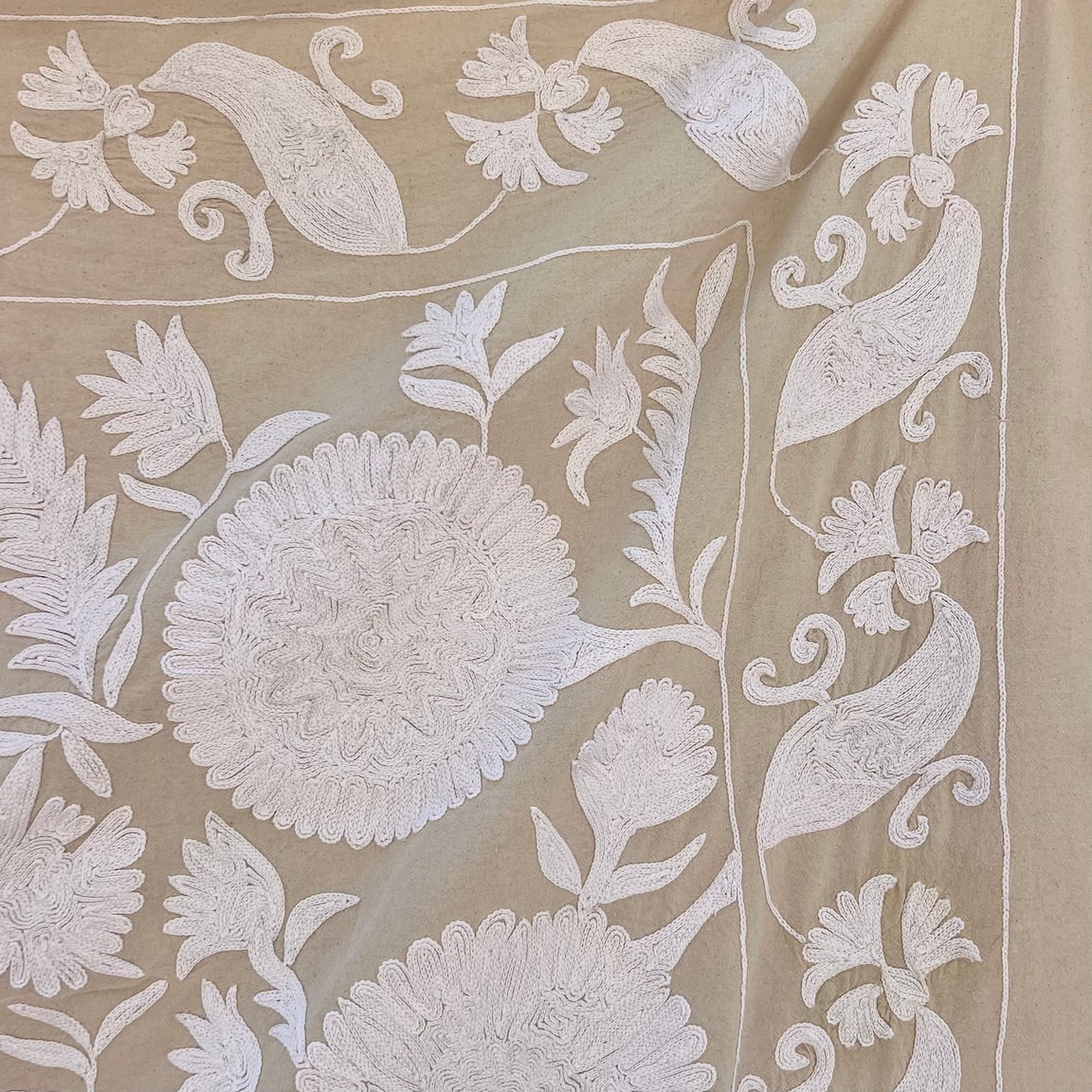 Plain White Double Suzani