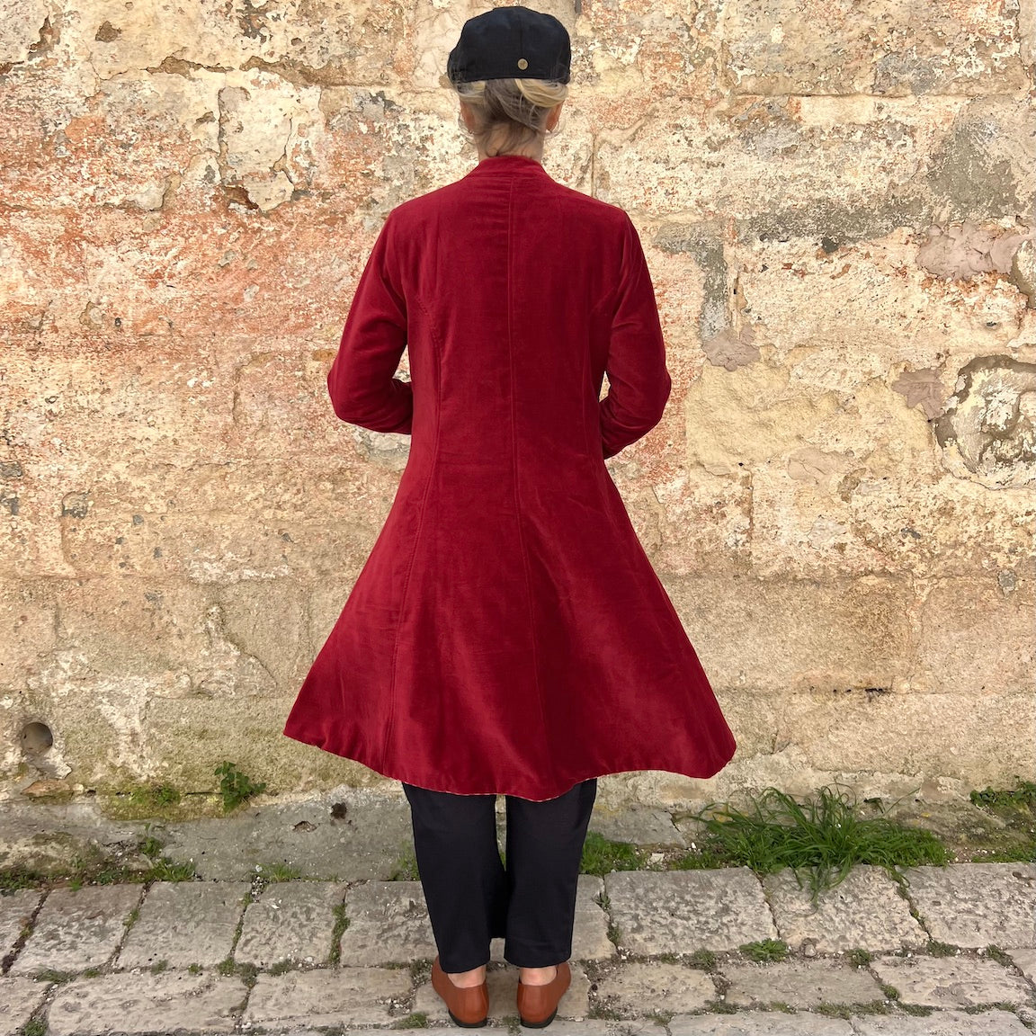 The Tulsi Velvet Riding Coat