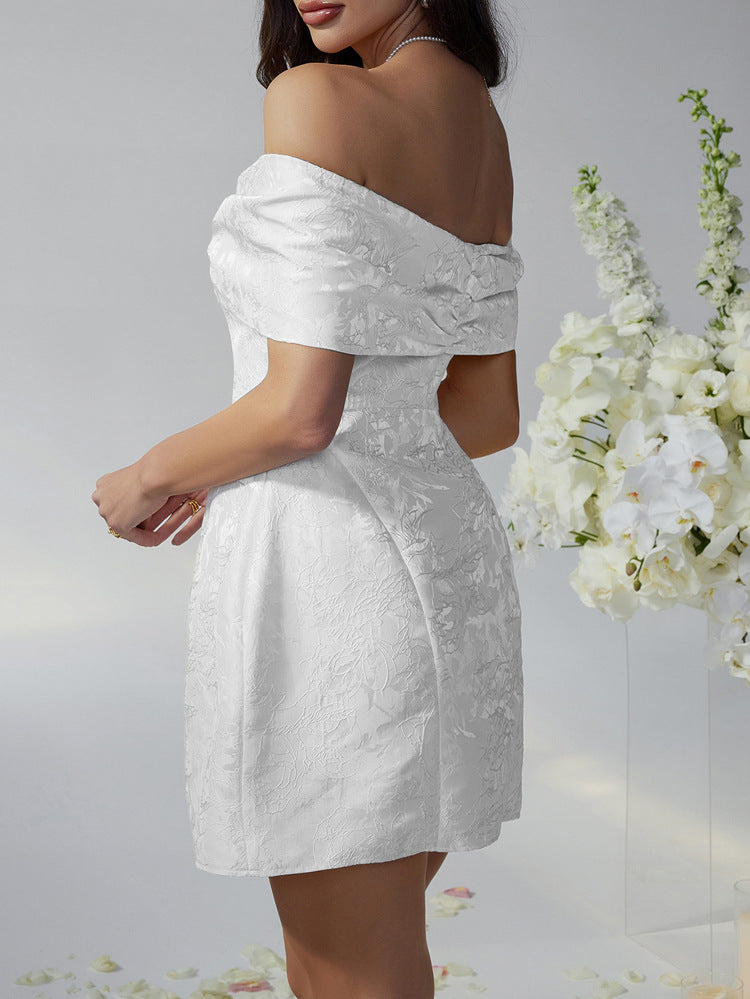 Women's Strapless Bow Homecoming Dress