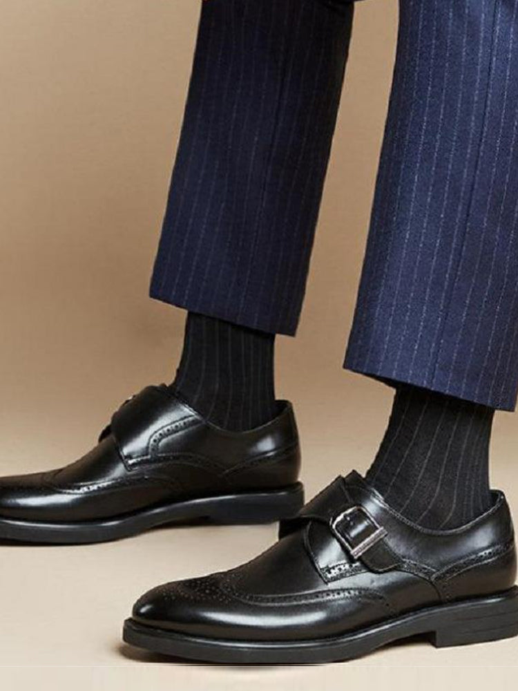 Men's Classic British Brogue Leather Shoes
