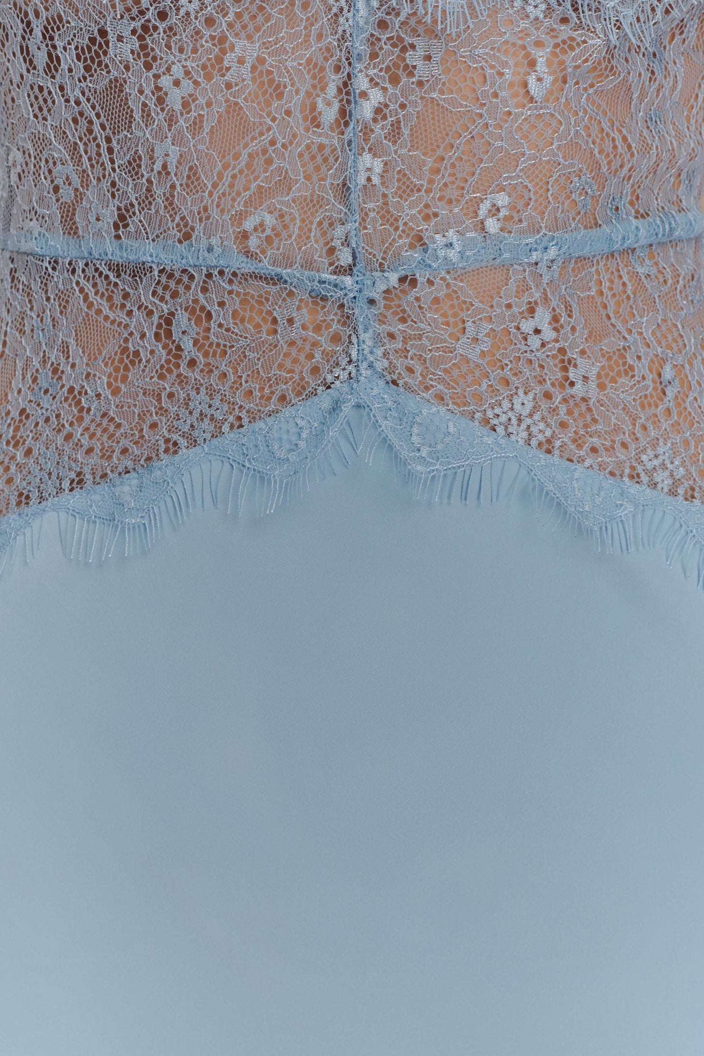 Dinah Lace And Satin Maxi Dress
