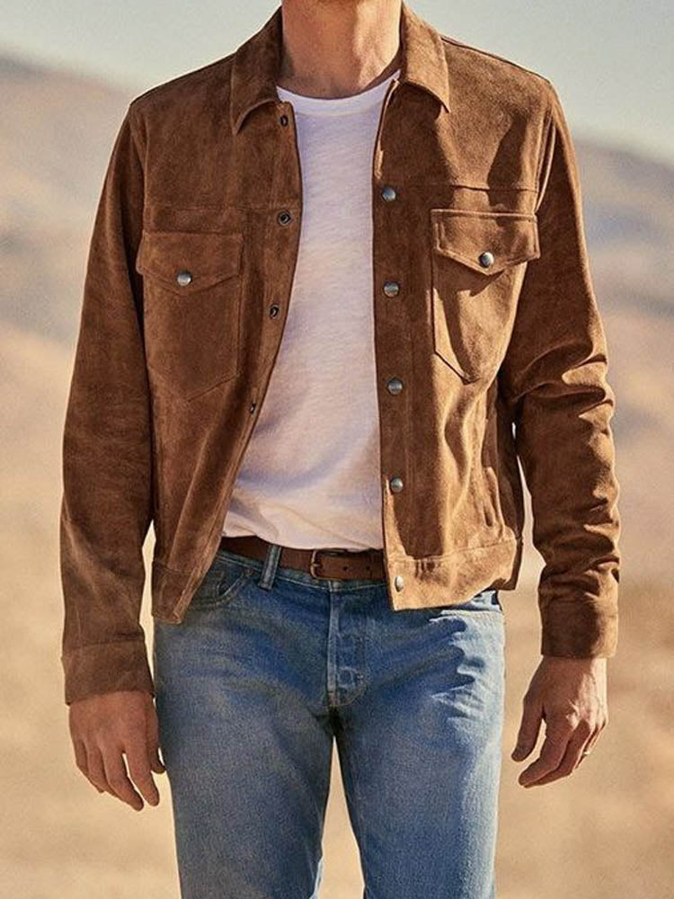 Men's Faux Suede Jacket
