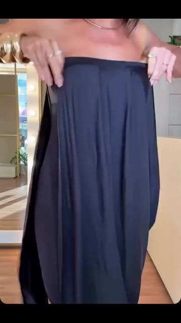 Women's Faux Two-Piece Dress Strapless Tube Dress Ruched Asymmetric Hem Dress with Detachable Clear Straps