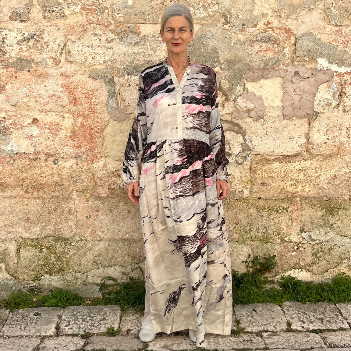Antonella Silk Oversized Dress by Runaway Bicycle for