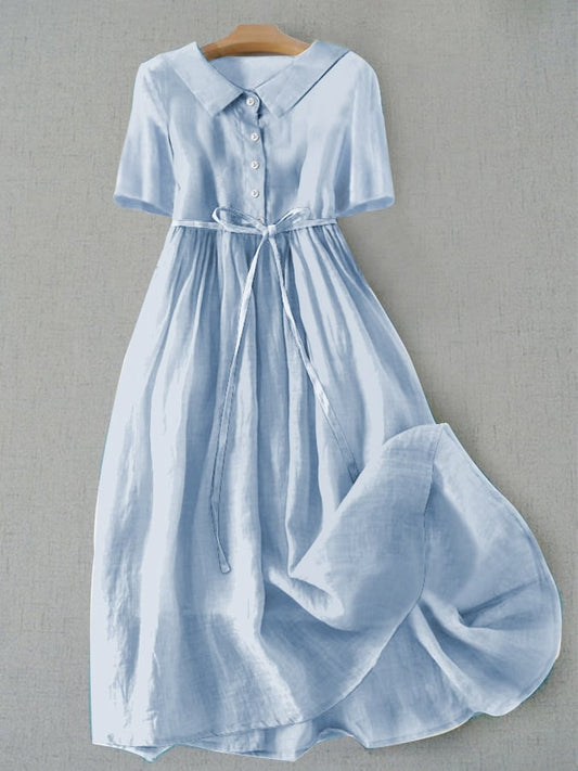 Women's Solid Color Simple Strappy Loose Casual Dress