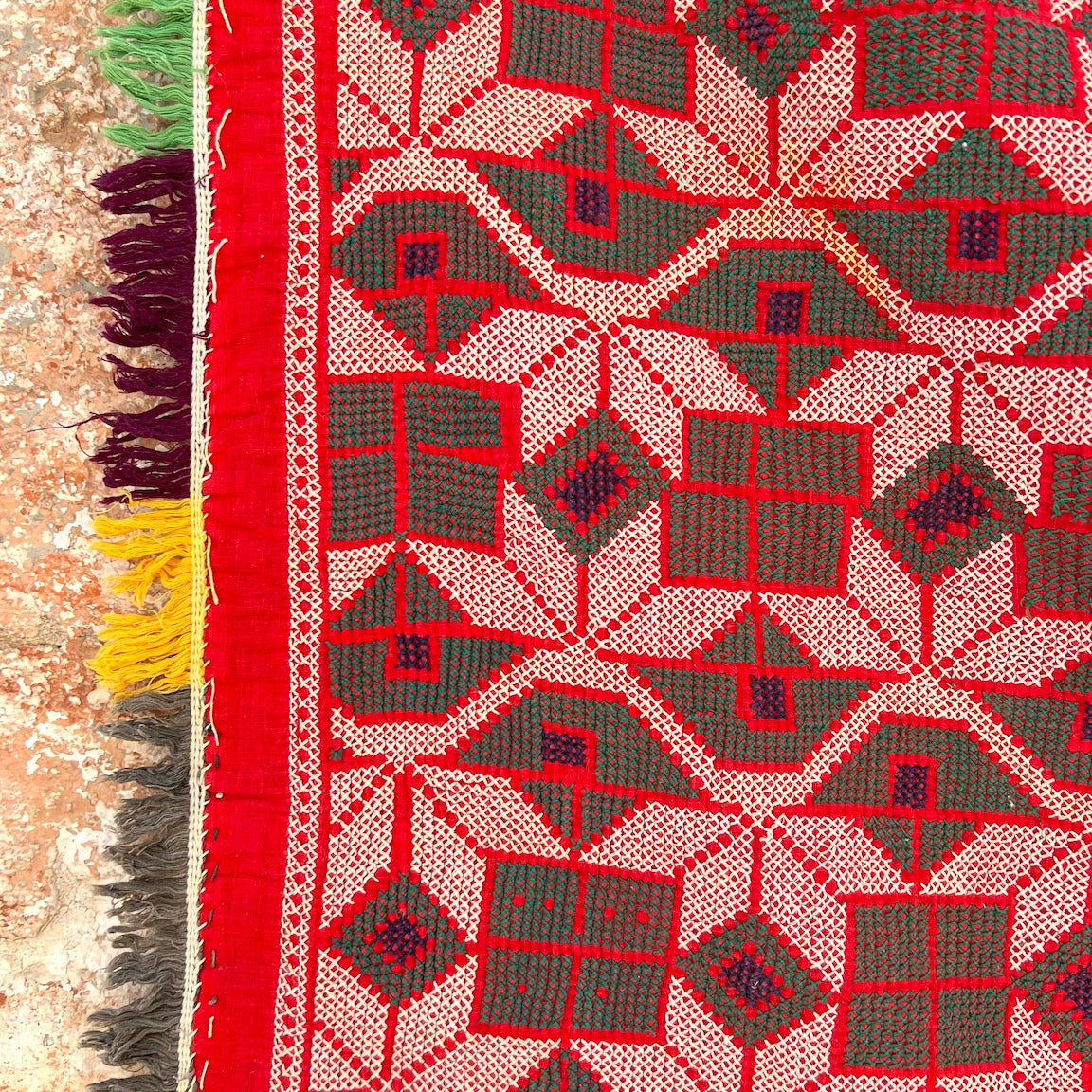 Cotton Stripe Carpet Design