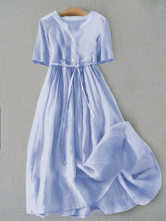 Women's Solid Color Simple Strappy Loose Casual Dress