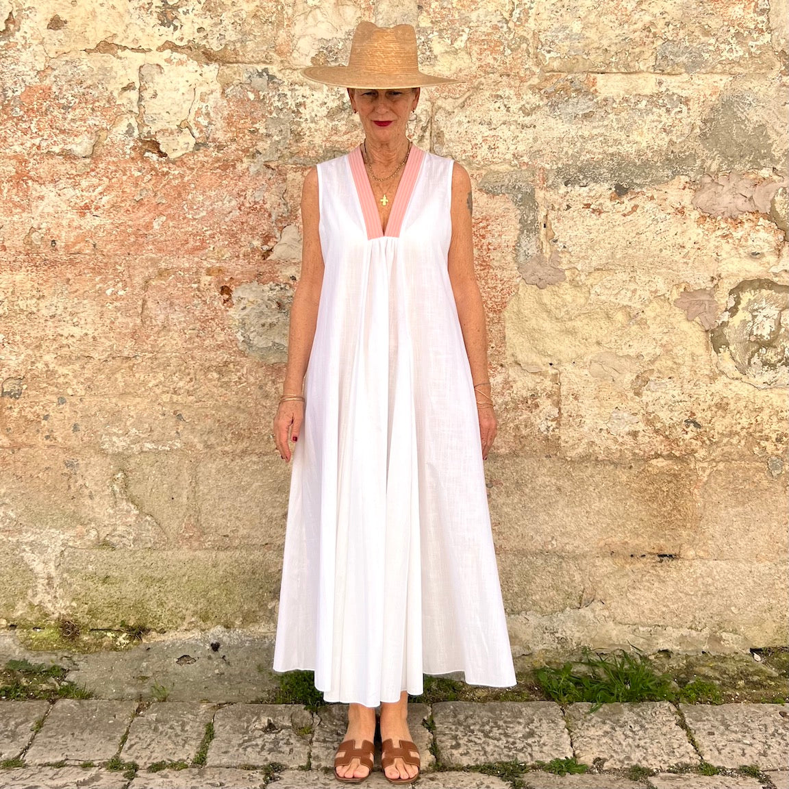 Cleo Sleeveless Cotton Dress