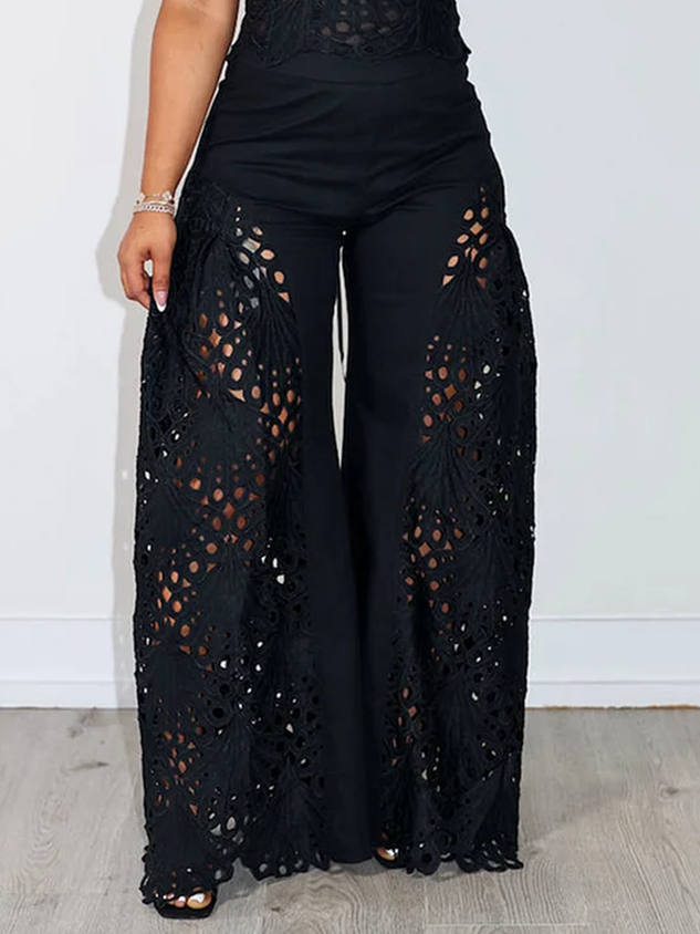 Fashion Lace Bandeau Two-Piece Set