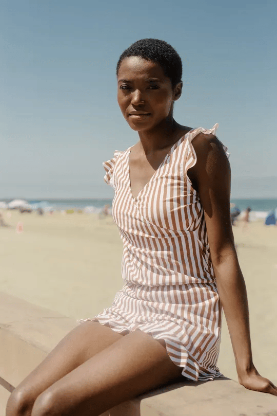 Swim Romper Built-in Bra& Detachable Bra Cup