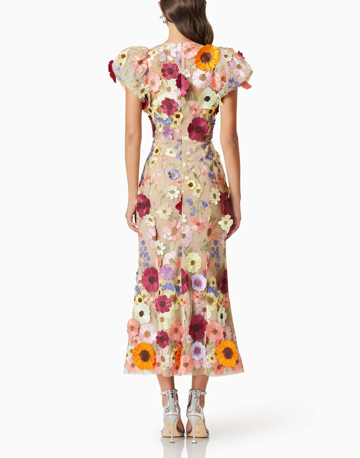 Astraea 3D Lace Maxi Dress