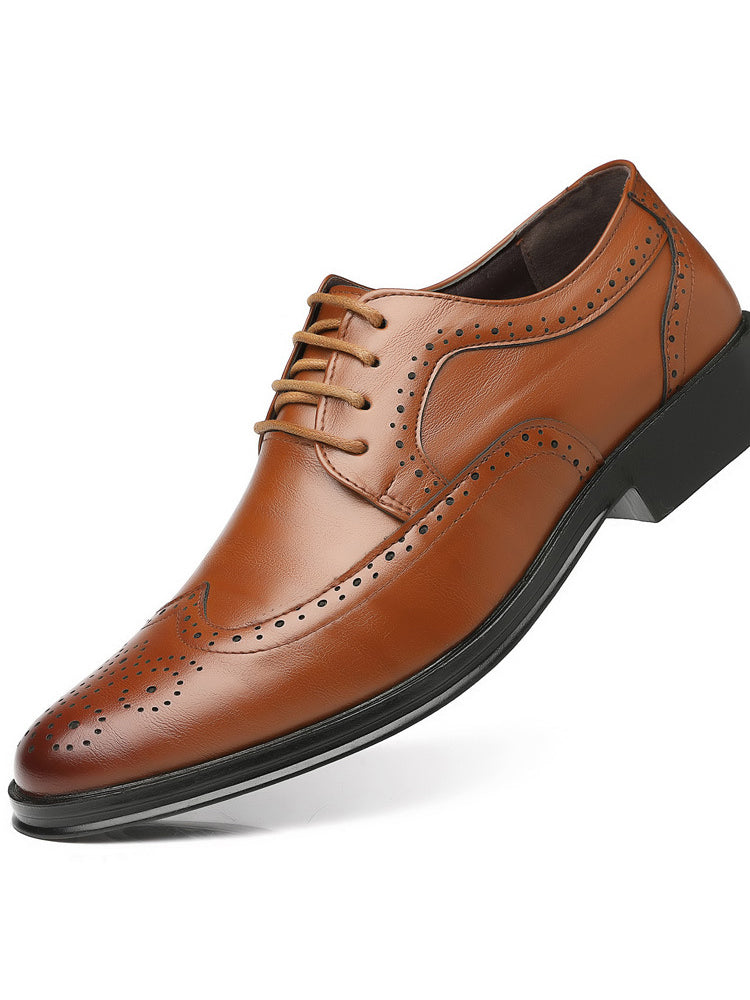 Men's Classic British Brogue Leather Shoes