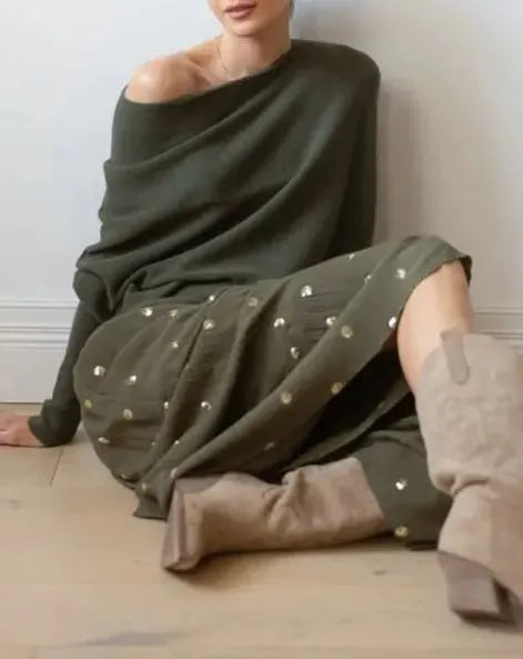 ✨Women's Asymmetric Draped Jumper