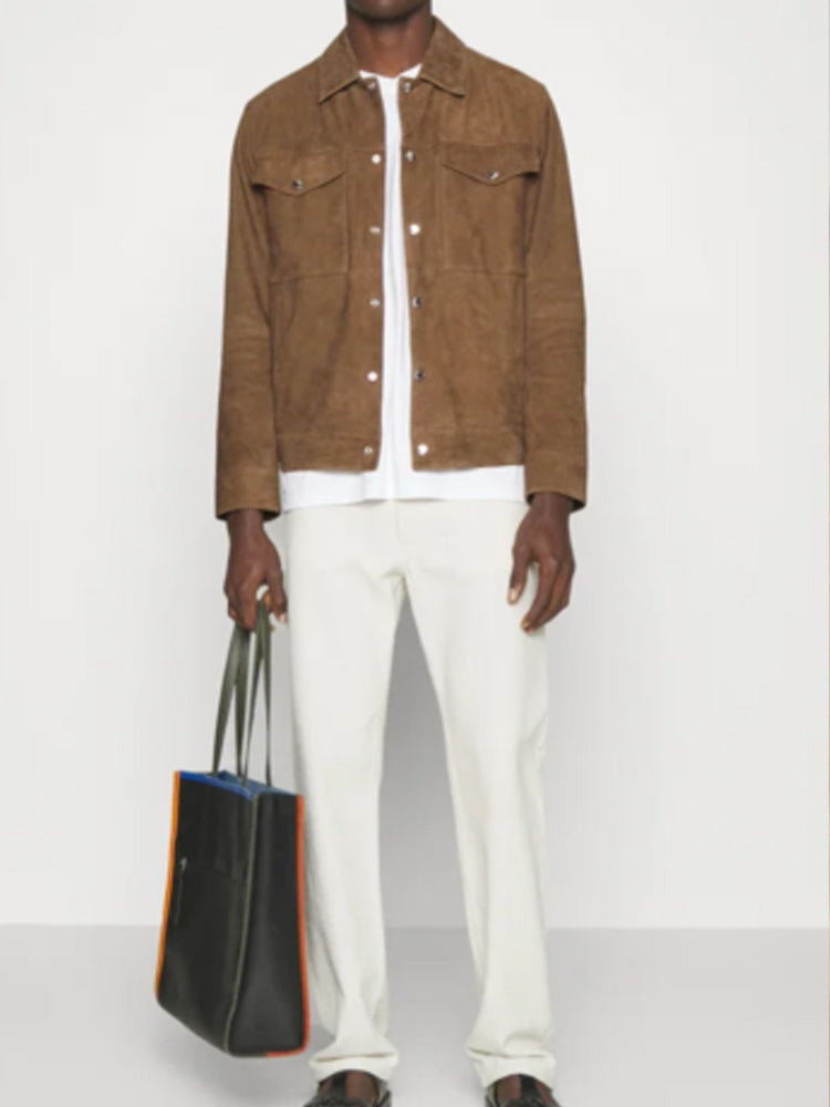 Men's Faux Suede Jacket