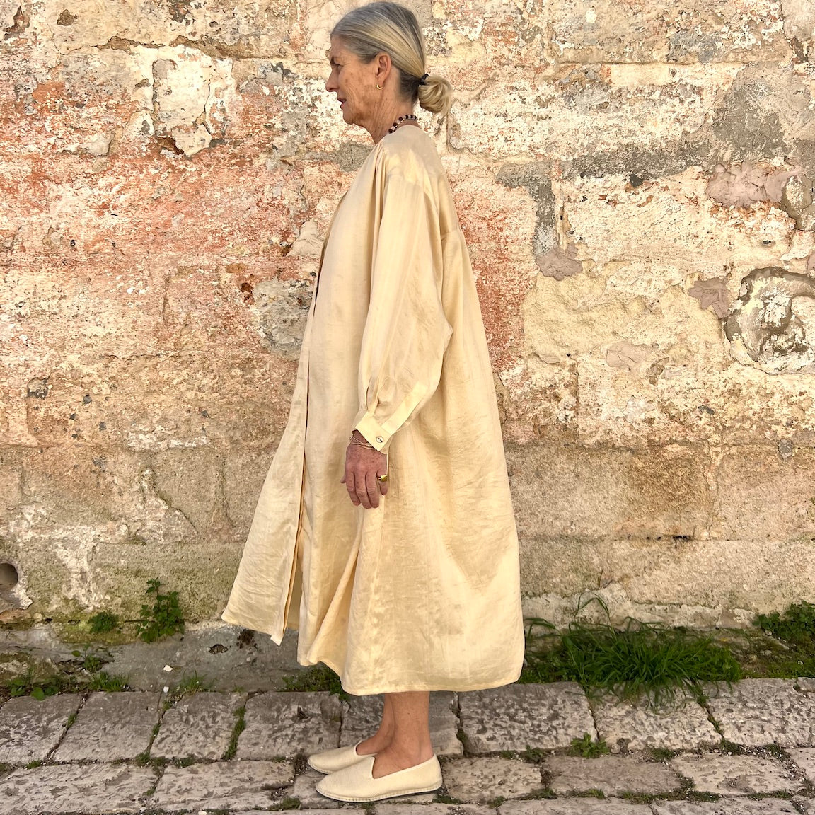 Runaway Bicycle Silk Dress 29