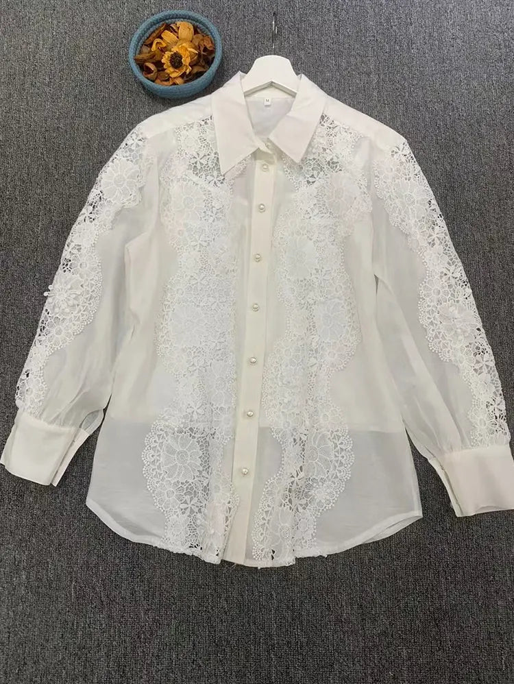 Fashionable and Elegant Lace Stitching Casual Suit,Brand 1:1 replication