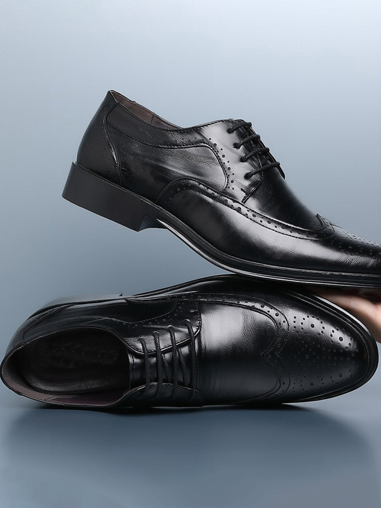 Men's Classic British Brogue Leather Shoes