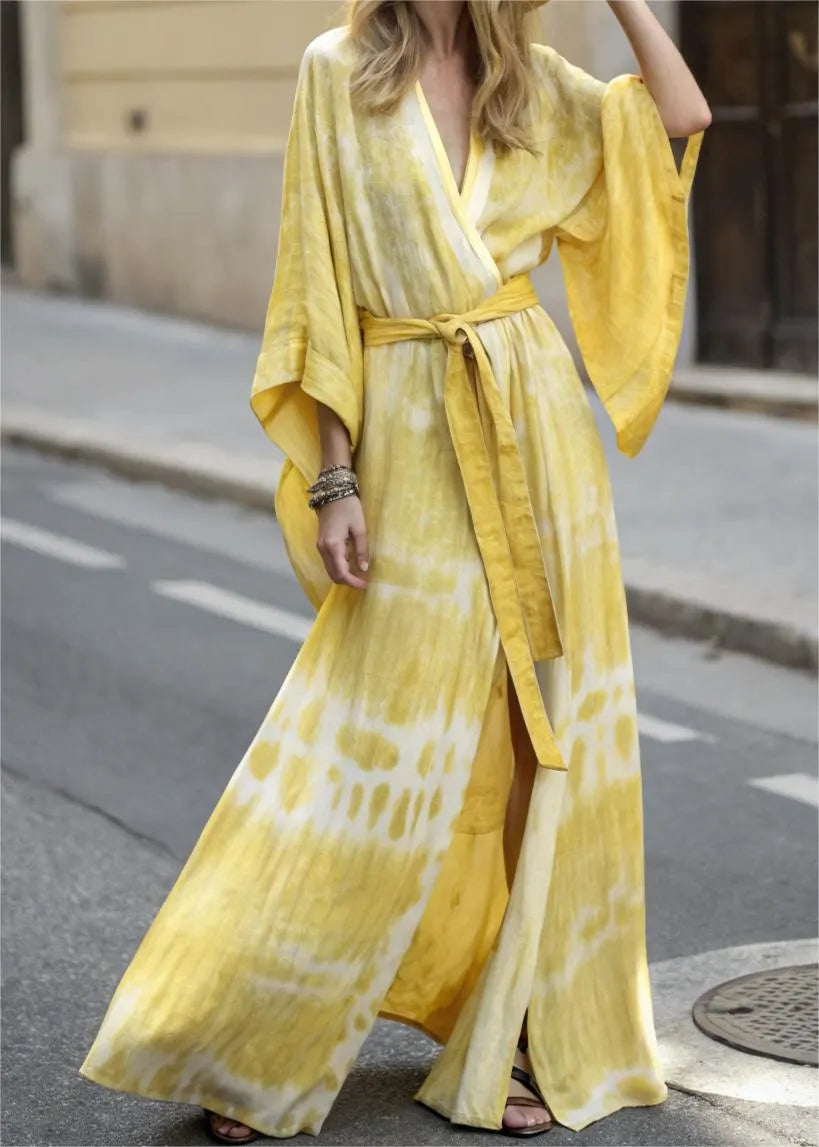 Cotton and Linen Elegant Robe