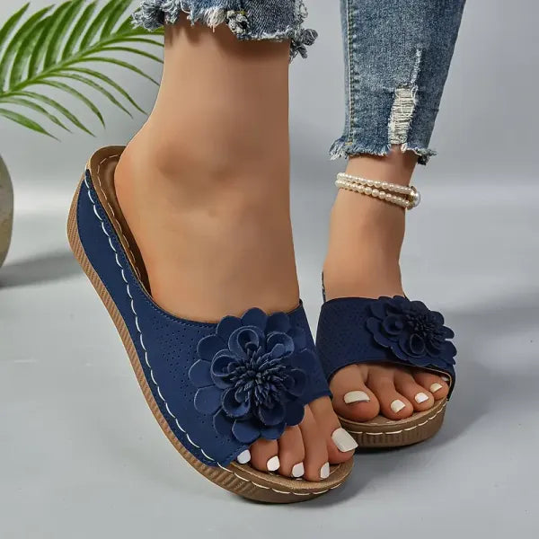 Women's Wedge Peep-Toe Open-Toe Sandals