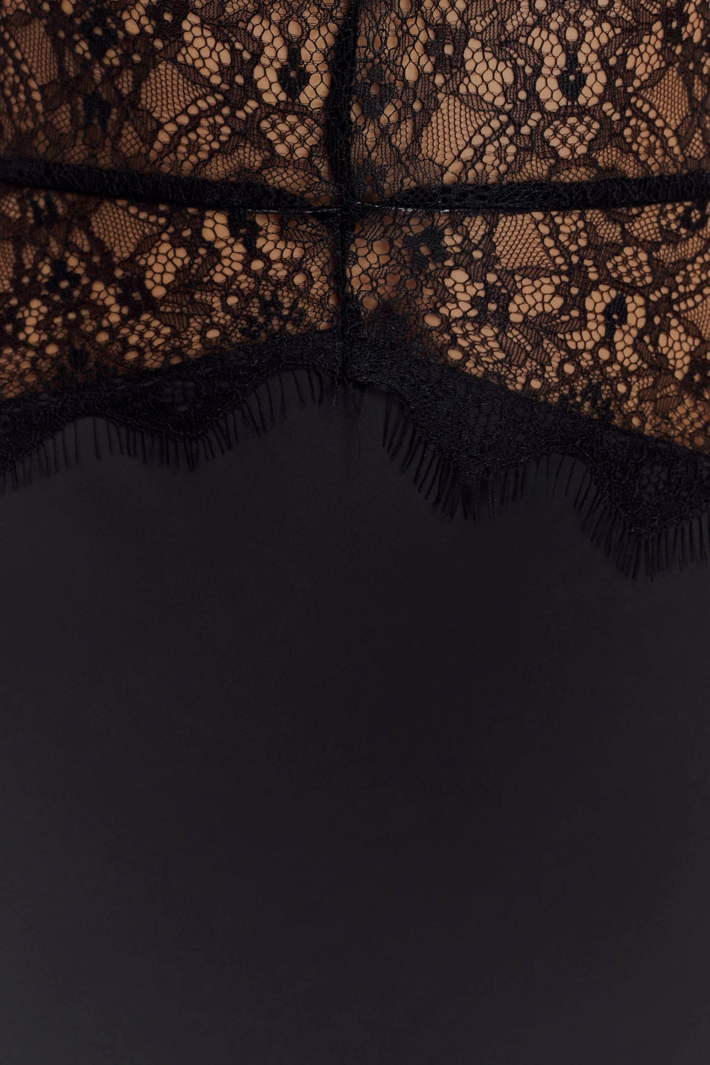 Dinah Lace And Satin Maxi Dress