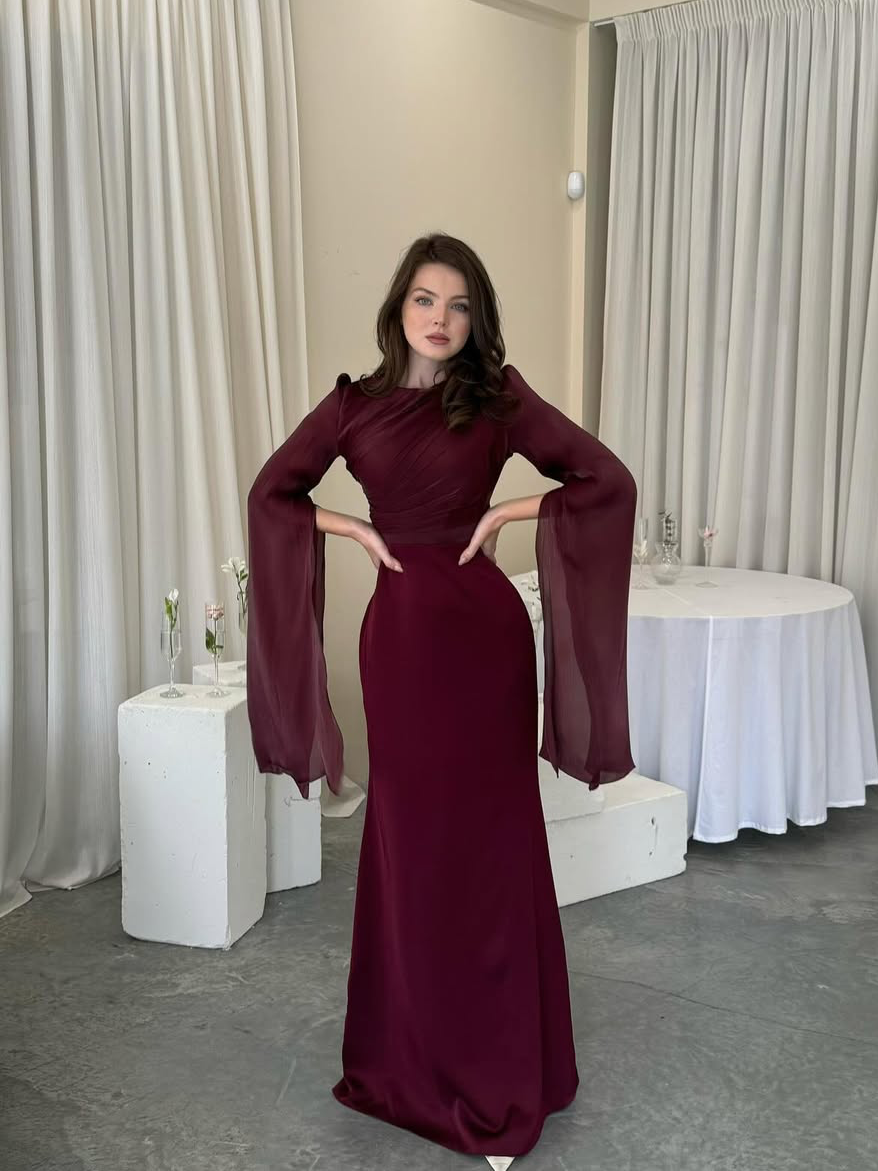 Elegant Satin Fitted Dress