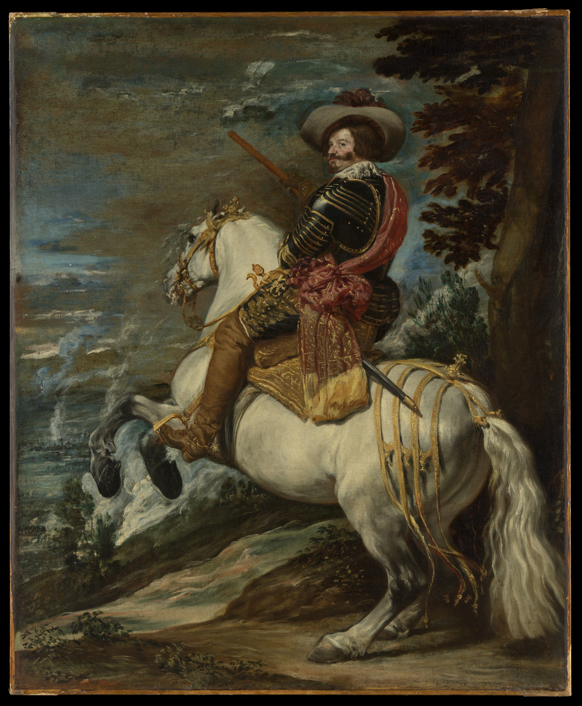 Don Gaspar de Guzmn 15871645, Count-Duke of Olivares by Juan Bautista Martínez del Mazo - Oil Painting canvas print