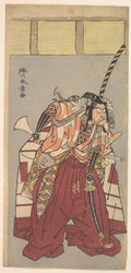 The Actor Ichikawa Danjuro V, Attired in Voluminous Ceremonial Trousers Nagabakama by Katsukawa Shunshō　勝川春章 - Ukiyo-e canvas print