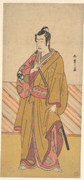 The Actor Bando Mitsugor I as one of the Conen Otoko or Five Kyokaku by Katsukawa Shunshō　勝川春章 - Ukiyo-e canvas print