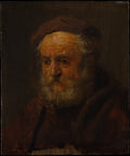 Study Head of an Old Man by Rembrandt - Baroque canvas print