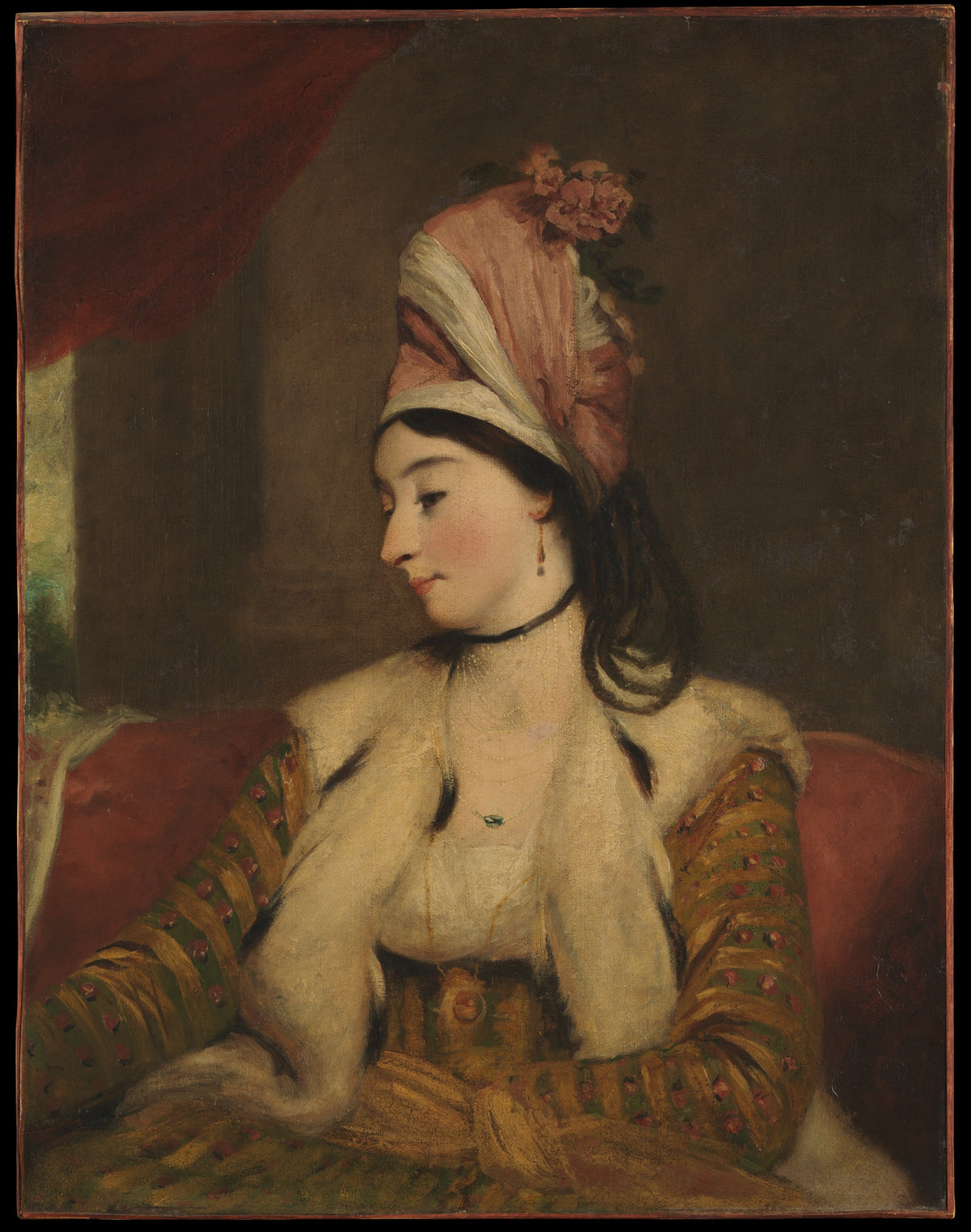 Mrs. George Baldwin Jane Maltass, 17631839 by Sir Joshua Reynolds - Oil Painting canvas print