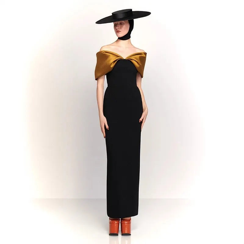 Elegant Off-the-shoulder Party Dress