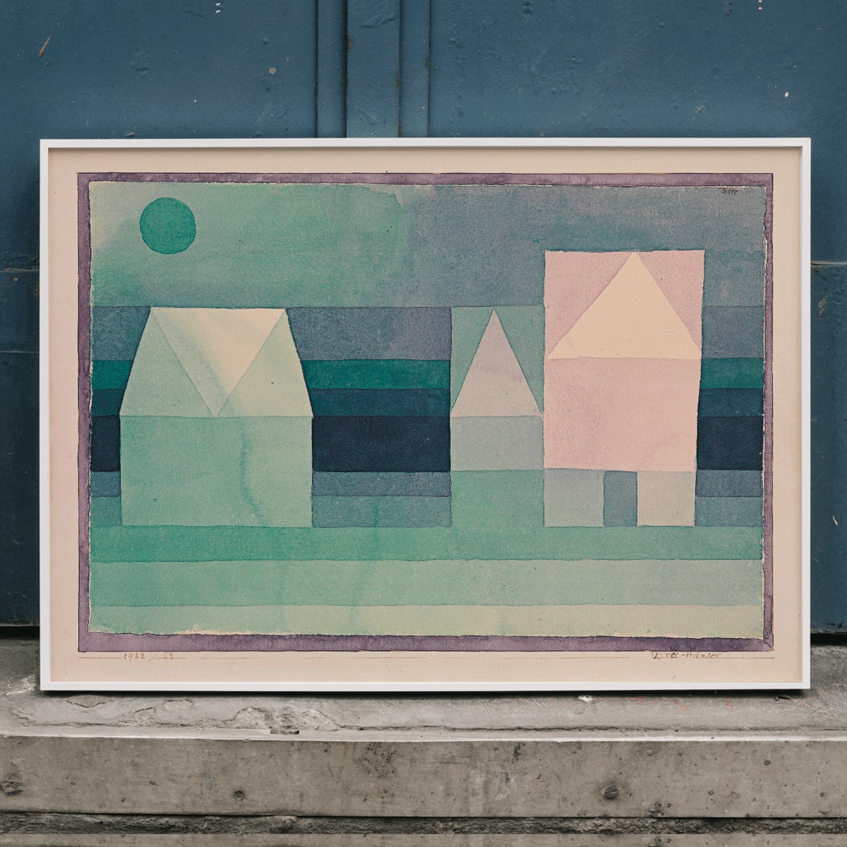 Trois maisons Poster by Moryarty - Oil Painting canvas print