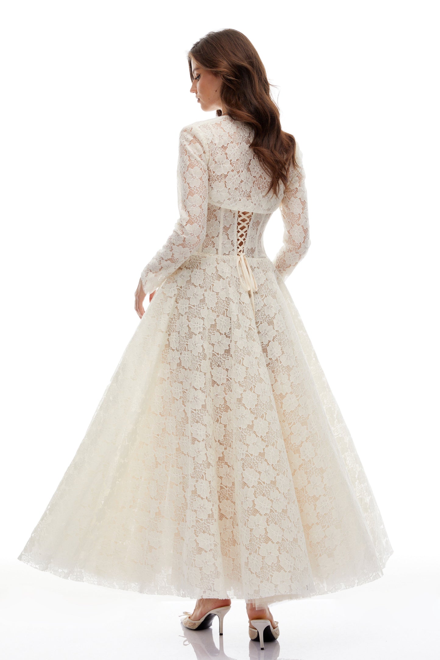 Lace Corset Maxi Gown