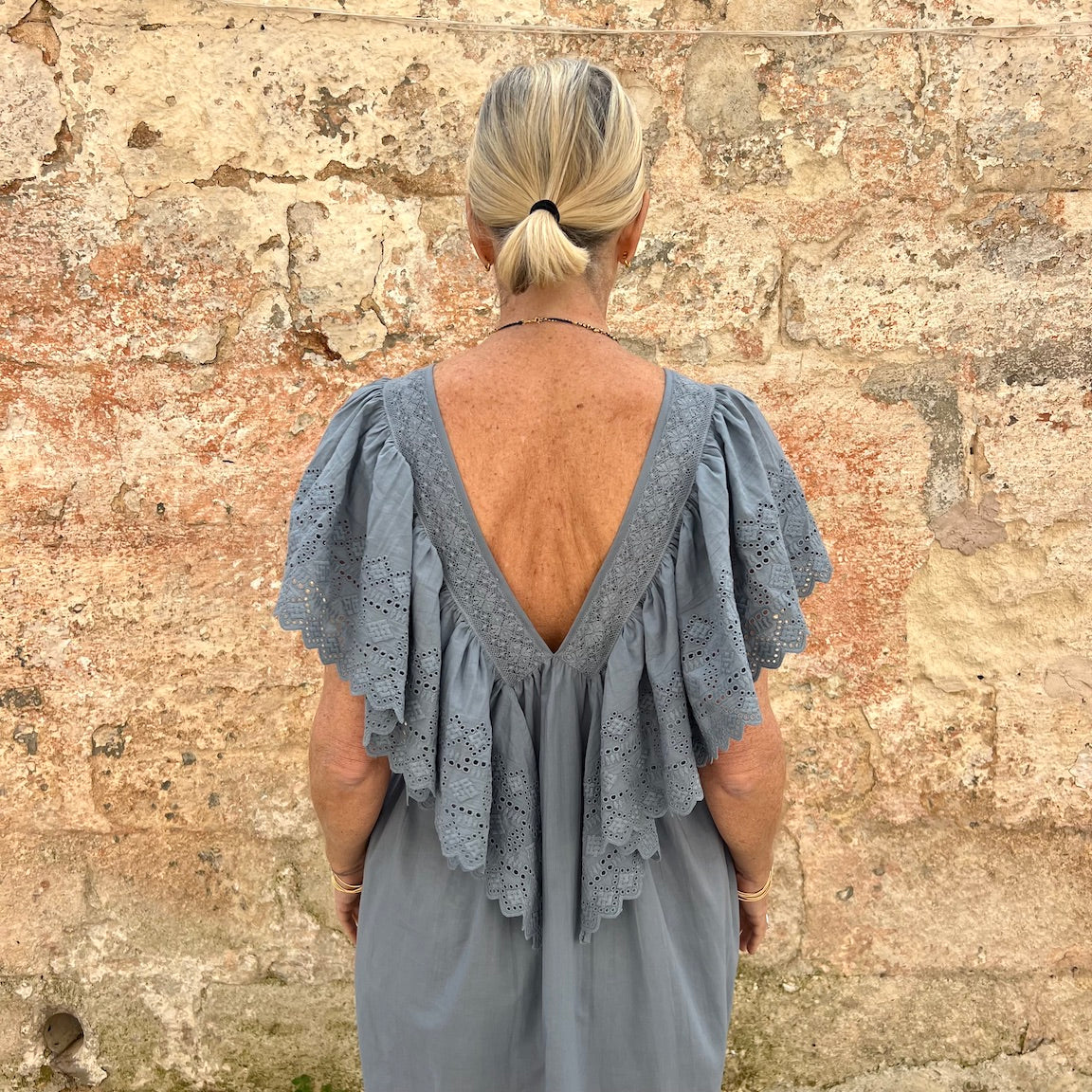 Faune Camelia Dress Cornflower Blue
