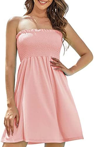 Strapless Sleeveless Off-Shoulder Mini Dress
