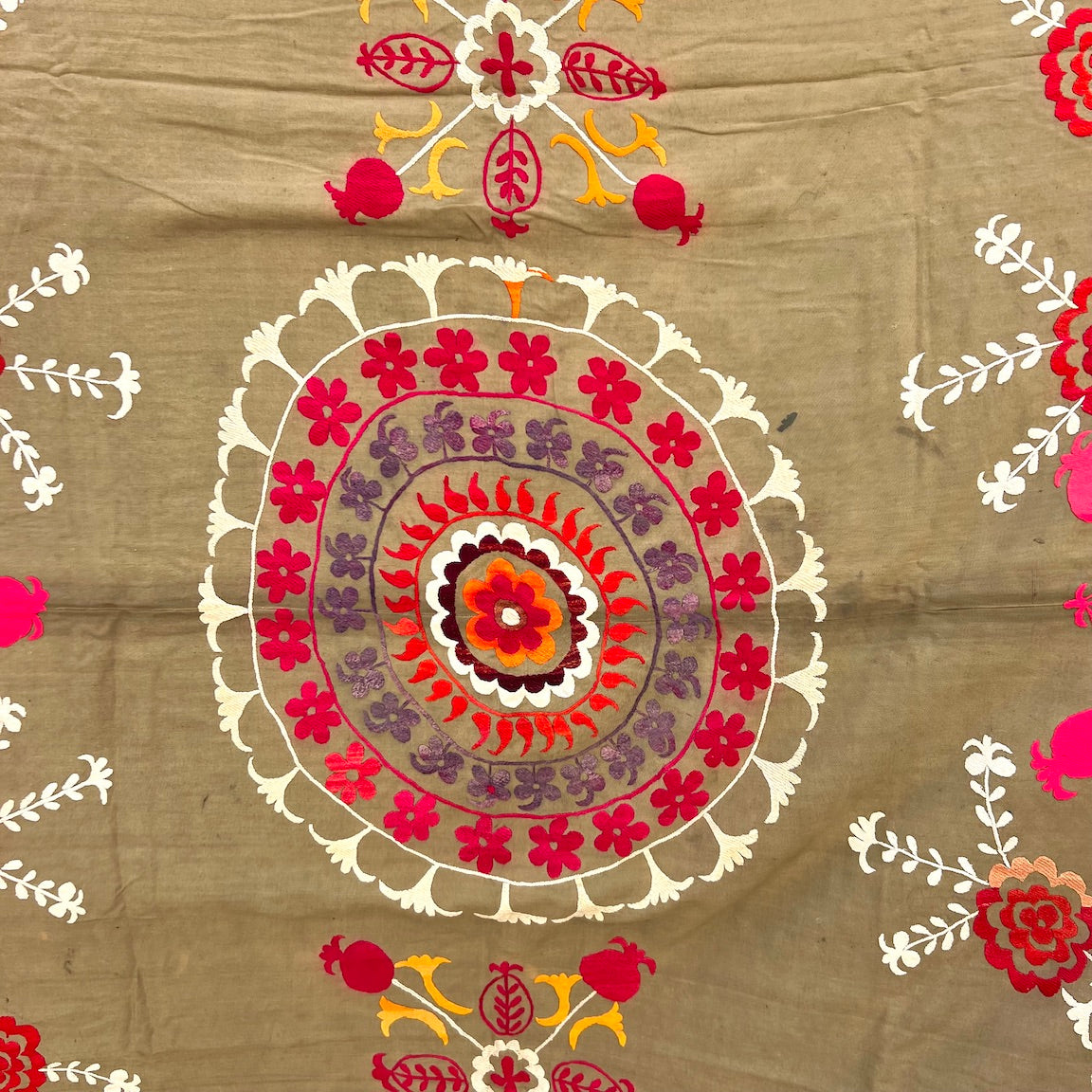 Antique Afghani Silk Thread Suzani N. 2