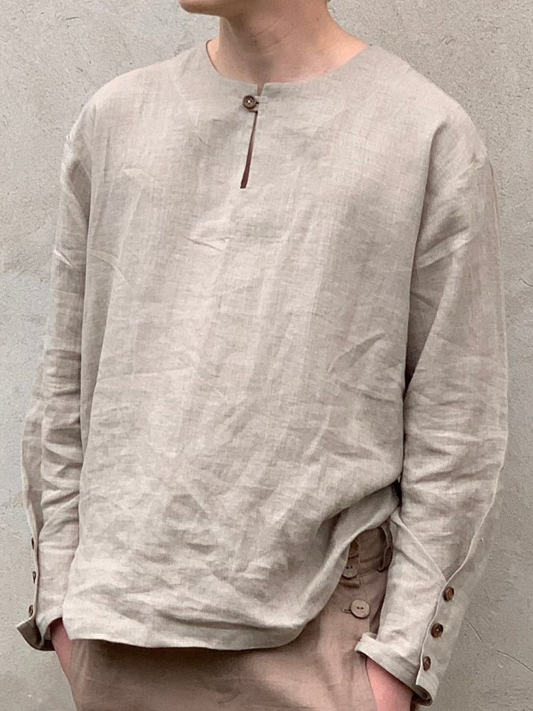 Men's Classic Linen Blend Comfy Shirt
