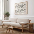 Fahrrader 1 Poster by Moryarty - Oil Painting canvas print