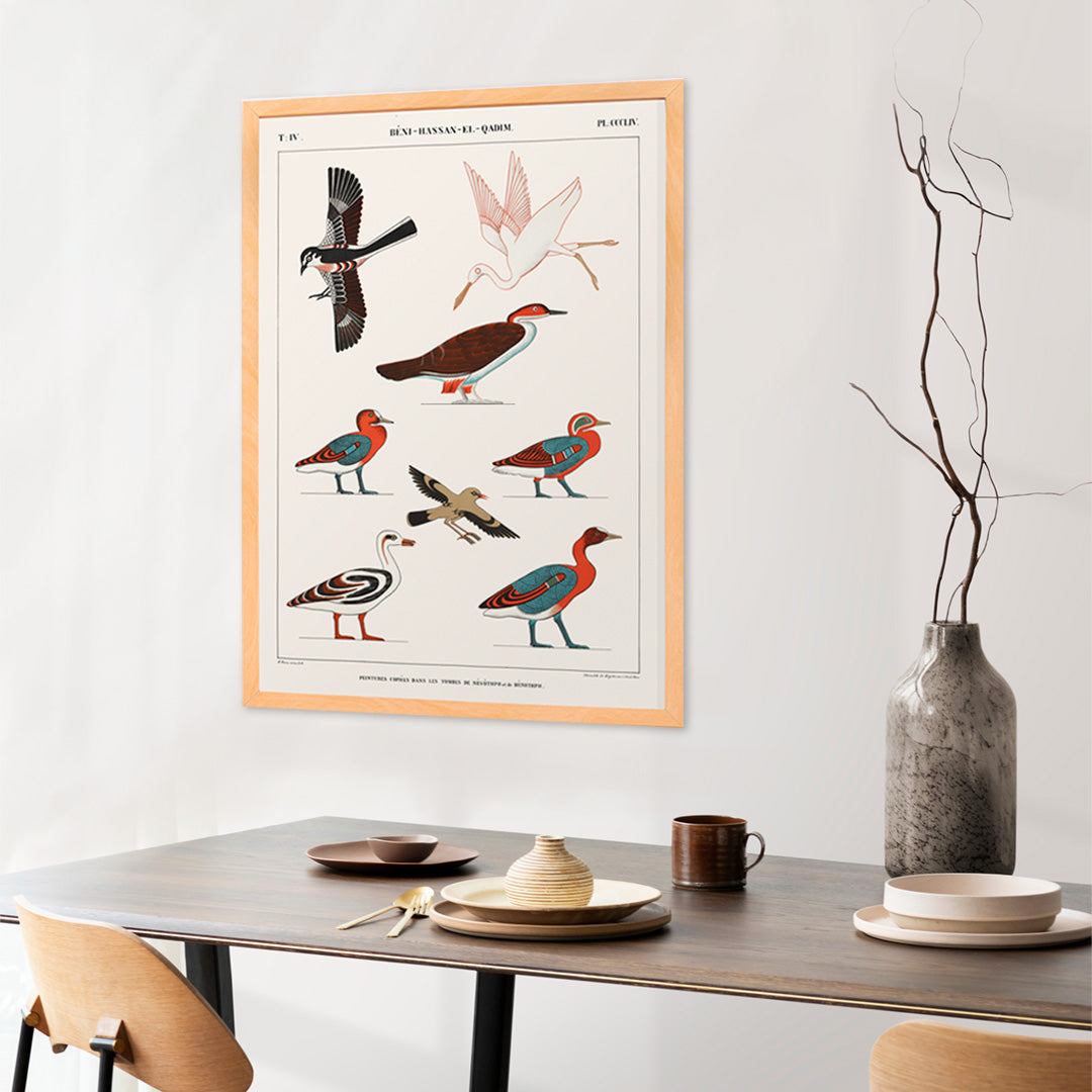 Oiseaux des tombes de Nevoethph et Menothph Poster by Moryarty - Oil Painting canvas print