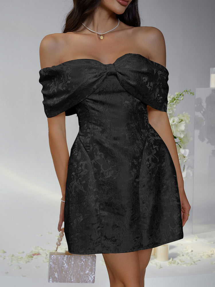 Women's Strapless Bow Homecoming Dress