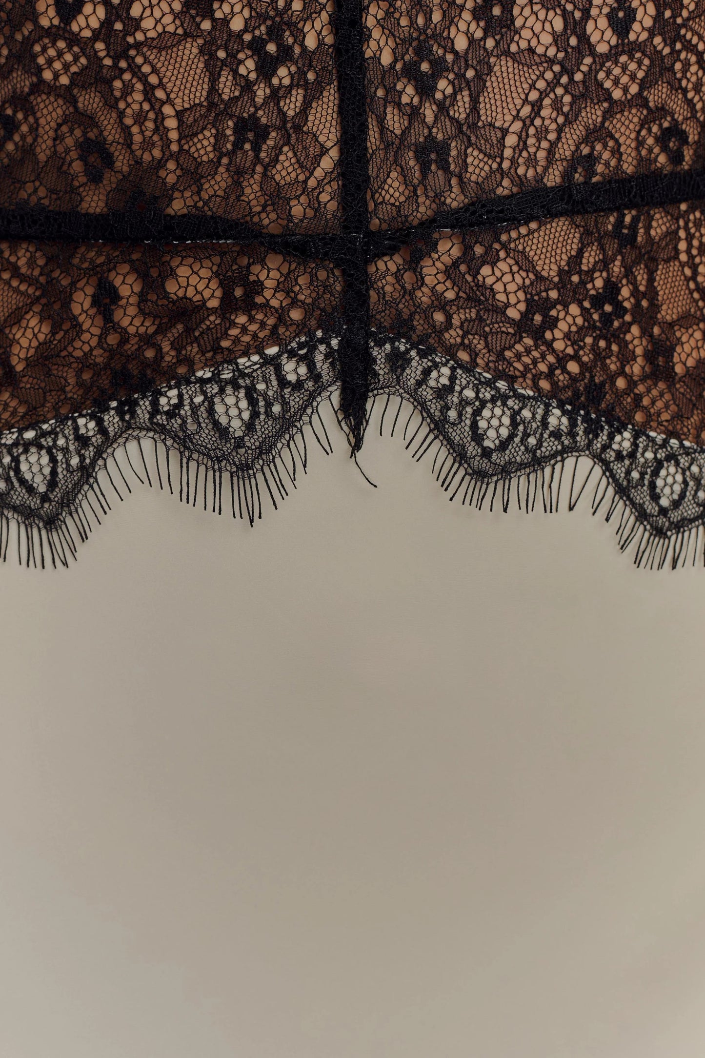 Dinah Lace And Satin Maxi Dress