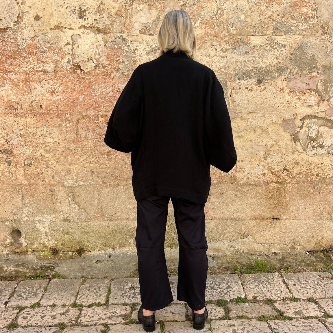 Cotton Gauze Kimono Jacket