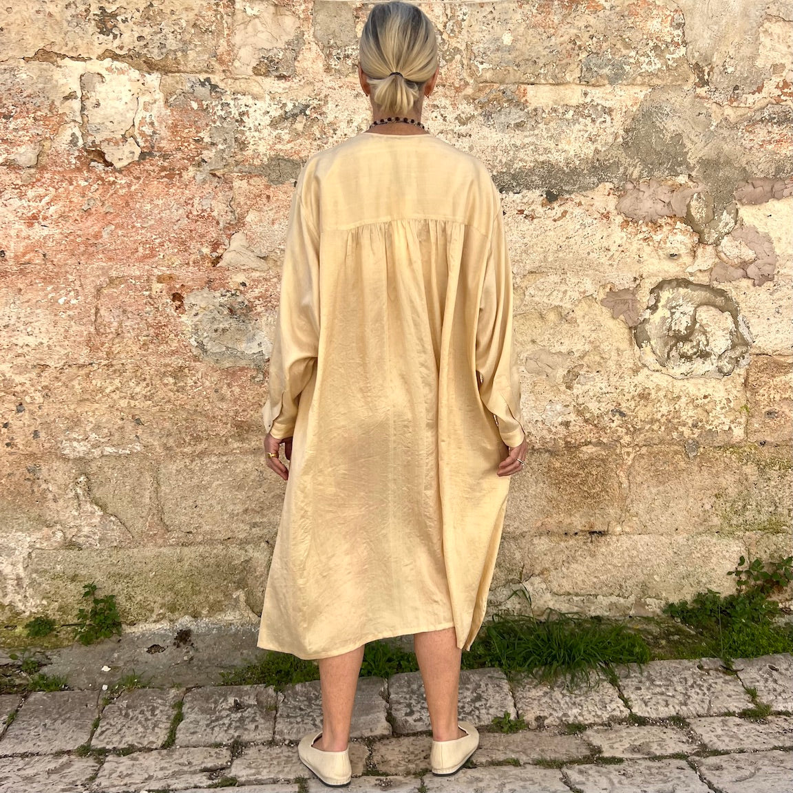 Runaway Bicycle Silk Dress 29