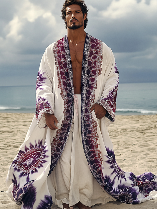 Men's Stylish Ethnic Long Kaftan Cardigan