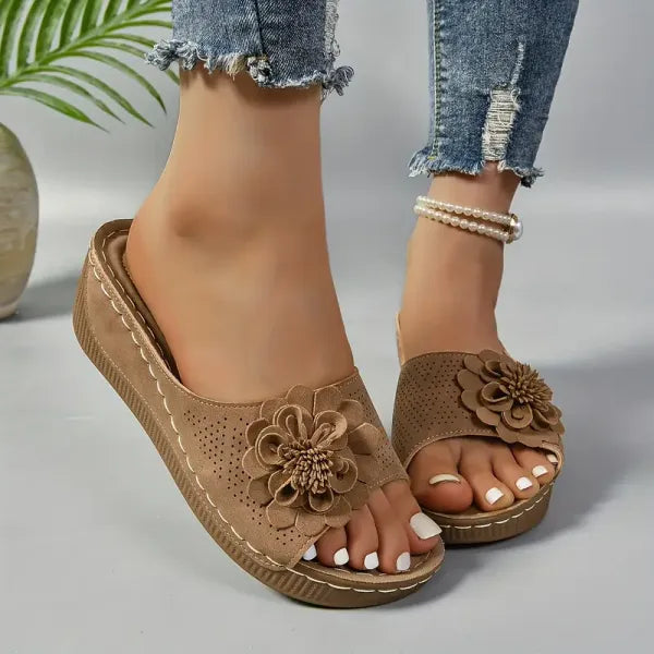 Women's Wedge Peep-Toe Open-Toe Sandals