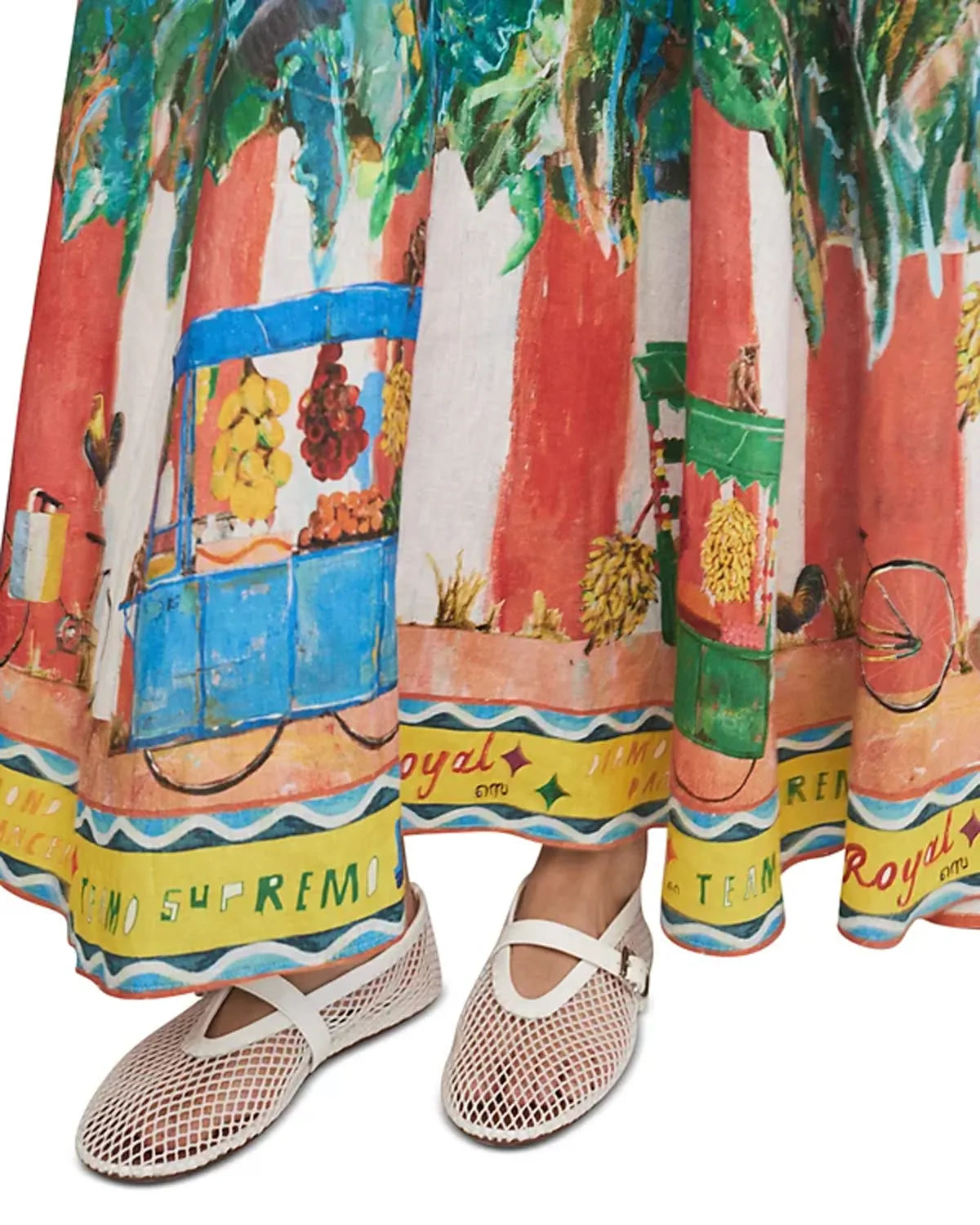 Casual Fashion Fun Print Maxi Sundress