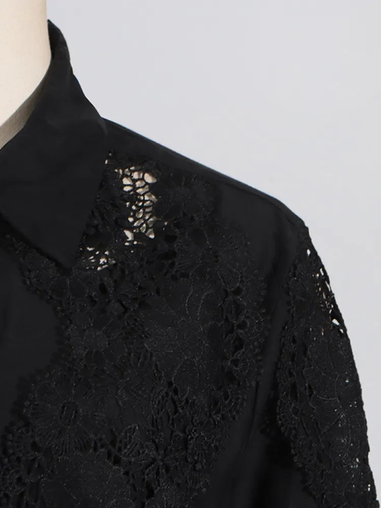 Fashionable and Elegant Lace Stitching Casual Suit,Brand 1:1 replication