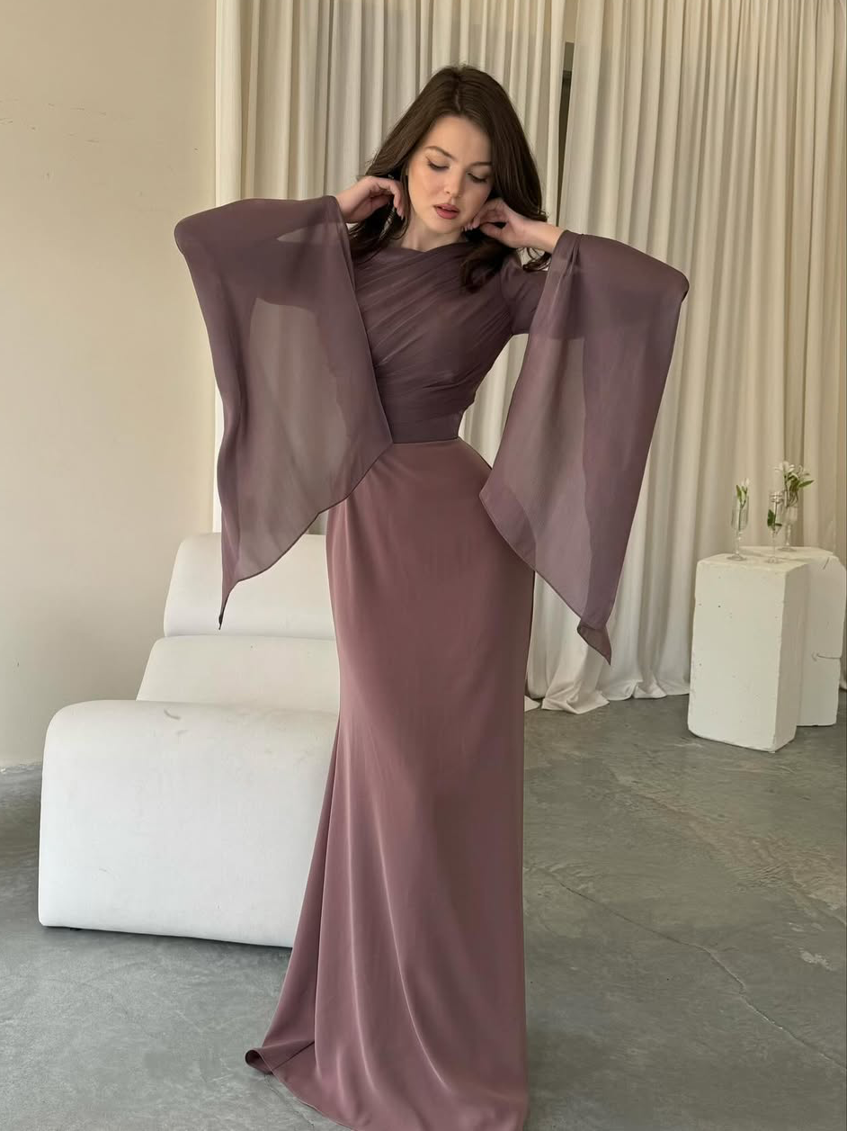Elegant Satin Fitted Dress